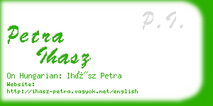 petra ihasz business card